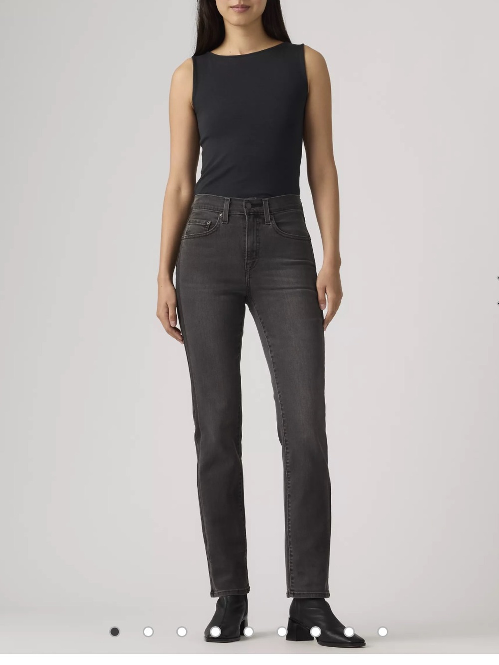 Levi's Black Slim Straight Jeans